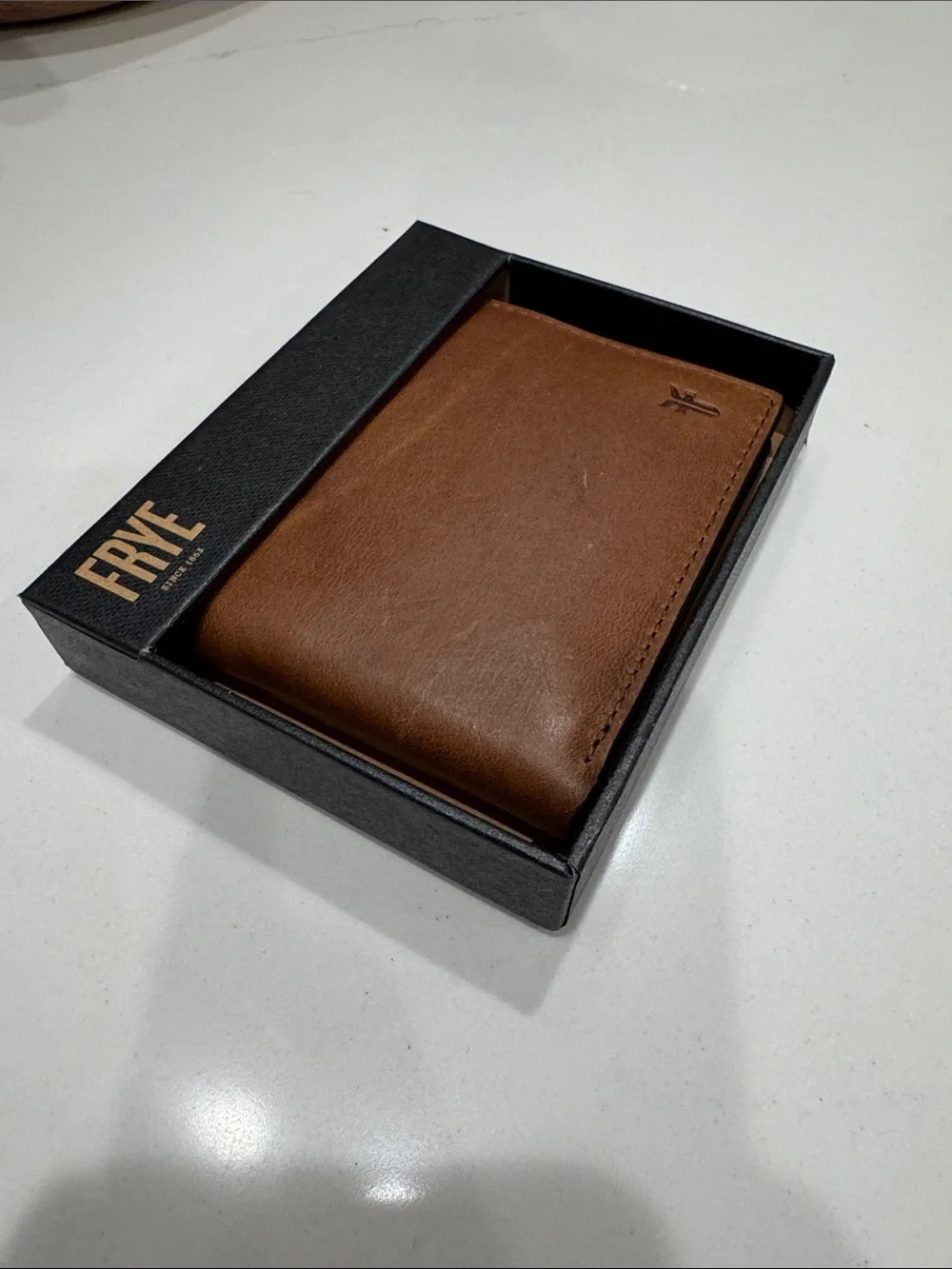 Frye Chestnut Brown Leather Wallet